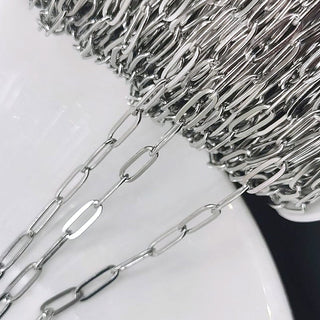 No Fade 2Meters Stainless Steel Chains for Jewelry Making DIY Necklace Bracelet Accessories Gold Chain Lips Beads Beaded Chain ALODIA STORE