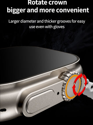2022 VWAR ZD8 Ultra MAX Smart Watch Series 8 Titanium Alloy 1:1 49mm Case Bluetooth Call NFC ECG IP68 Waterproof Smartwatch Men ALODIA STORE