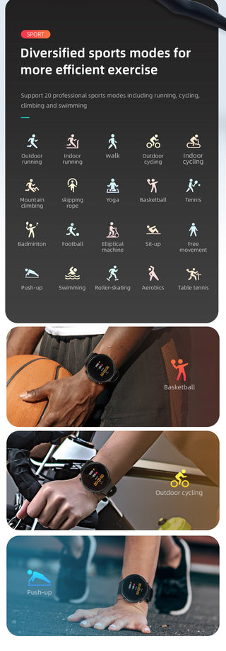 Mibro A1 Smartwatch Global Version Blood Oxygen Heart Rate Monitor 5ATM Waterproof Fashion Bluetooth Sport Men Women Smart Watch ALODIA STORE