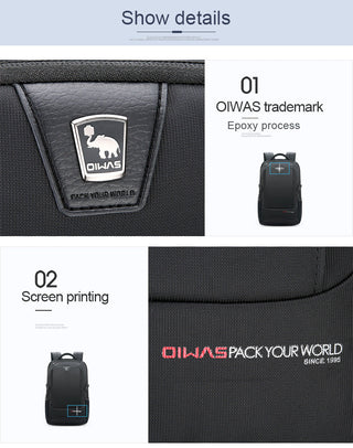 OIWAS Casual Business Laptop Backpack Men's Bagpack Multifunction Waterproof Large Capacity Portable Bag For Traveling Outdoor ALODIA STORE
