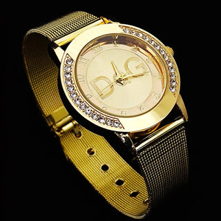 2022 Hot Sale European Fashion Watch Women Luxury Brand DQG Quartz Watch Reloj Mujer Casual Stainless Steel Ladies Clock ALODIA STORE