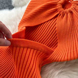 Halter Crochet Bodycon Dress ALODIA STORE