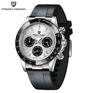 PAGANI DESIGN Top Brand New Men Quartz Wristwatch Luxury Sapphire Glass Sports Watch Rubber Strap Chronograph Watch Men Relogio ALODIA STORE