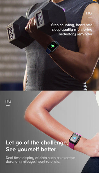 Twitch  Smart Watch Men Women Bluetooth Fitness Tracker Bracelet Sport Heart Rate Blood Pressure Kids Smartwatch for IOS Android ALODIA STORE
