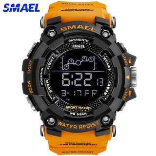SMAEL Mens Watch Military Waterproof Sport WristWatch Digital Stopwatches For Men 1802 Military Electronic Watches Male Clock ALODIA STORE