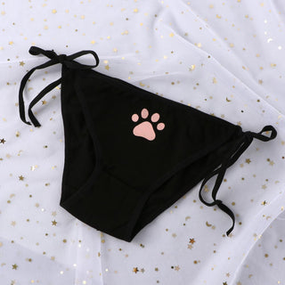 Sexy Bandage Lolita Panties Low Waist Lingerie Cute Claw Women's Briefs Low Waist Animation Underwear ALODIA STORE