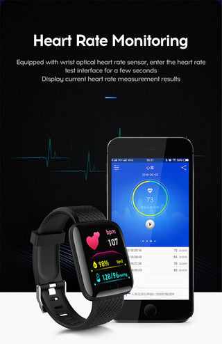 Twitch  Smart Watch Men Women Bluetooth Fitness Tracker Bracelet Sport Heart Rate Blood Pressure Kids Smartwatch for IOS Android ALODIA STORE