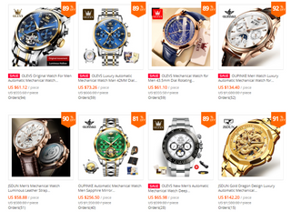 OLEVS Original Watch For Men Automatic Mechanical Watch Top Brand Luxury Tourbillon Wristwatch Classic Male Black Watches  6607 ALODIA STORE