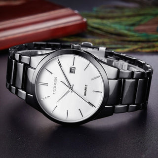 CURREN Top Brand Luxury Fashion Simple Men Watches Slim Steel Strap Waterproof Watch for Man Quartz Business Watch Clock 8106 ALODIA STORE