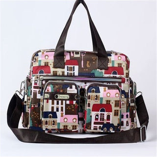 Ladies LargeCapacity Waterproof Tote Bag Flower ALODIA STORE
