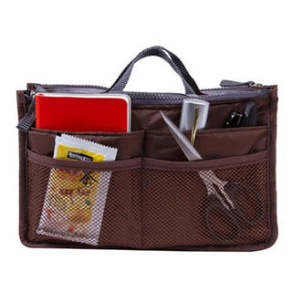 Nylon Cosmetic Bags For Women Tote Insert Double Zipper Makeup ALODIA STORE