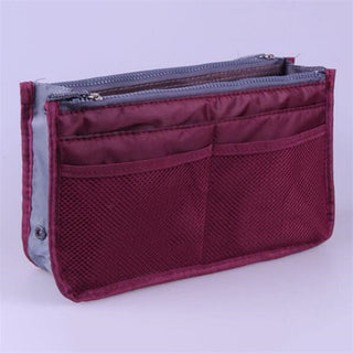 Nylon Cosmetic Bags For Women Tote Insert Double Zipper Makeup ALODIA STORE