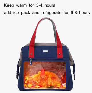 Fresh Cooler Bags Large Lunch Bag Women Waterproof Concise Convenient Thermal Breakfast Box Portable Picnic Travel Food Storage ALODIA STORE