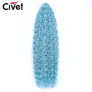 Synthetic Ariel Curl Hair Water Weave Passion Twist Crochet Braids Hair Extensions Ombre Blonde Pink Braiding Hair For Women ALODIA STORE