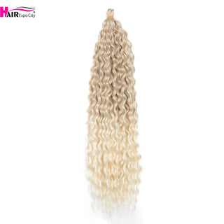 Ariel Curl Deep Wave Braiding Hair Extension Natural Synthetic African Afro Hair Water Twist Crochet Braids Hair Expo City ALODIA STORE