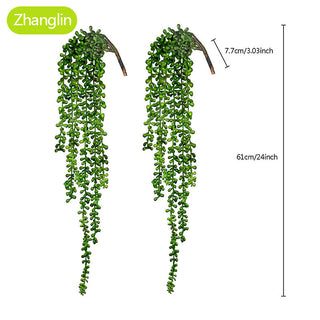 Artificial Plants Home Decoration Succulent Ivy Greening Wall Hanging Window Garden Festive Party Decoration Fake Flower Plants ALODIA STORE