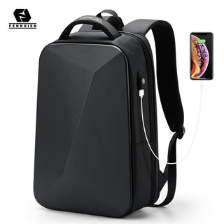 Fenruien Brand Laptop Backpack Anti-theft Waterproof School Backpacks USB Charging Men Business Travel Bag Backpack New Design ALODIA STORE