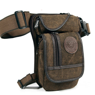 High Quality Men's Canvas Drop Leg Bag Military Motorcycle Multi-purpose Messenger Shoulder Bags Belt Hip Bum Waist Fanny Pack ALODIA STORE