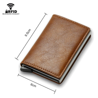 Leather Bank Card Wallet ALODIA STORE