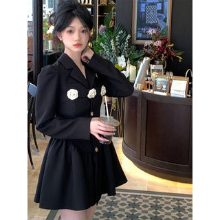 Elegant Women Dress Long Sleeve Office Ladies Polo Collar ALODIA STORE