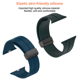Magnetic Strap For Apple watch ultra band 44mm 45mm 49mm 40mm 41mm 42mm 38mm 45 mm Silicone Bracelet iWatch Series 7 8 se 6 5 3 ALODIA STORE