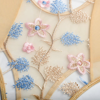 Eroctic Lingerie Tulle Embroidery Bodysuits for Women Summer 2022 See Through Lingerie Bodysuit One Piece Lingerie for Women ALODIA STORE