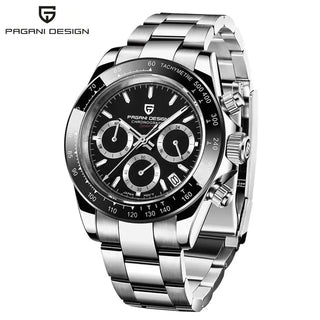 PAGANI DESIGN Top Brand New Men Quartz Wristwatch Luxury Sapphire Glass Sports Watch Rubber Strap Chronograph Watch Men Relogio ALODIA STORE