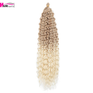 Ariel Curl Deep Wave Braiding Hair Extension Natural Synthetic African Afro Hair Water Twist Crochet Braids Hair Expo City ALODIA STORE