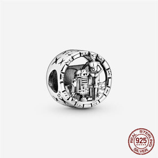 new 100% 925 sterling silver disney charm of ley 925 Chain Beaded Suitable For Ladies Original Pandora Bracelet DIY Jewelry ALODIA STORE