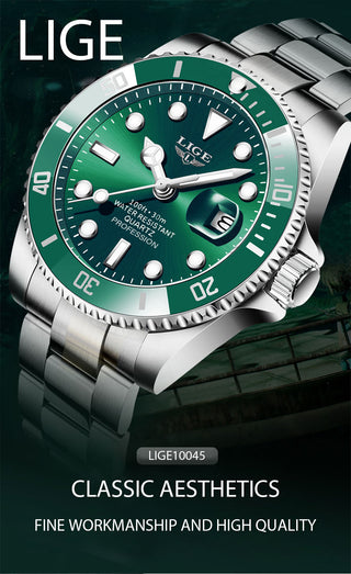 2022 Top Brand Luxury Fashion Diver Watch Men 30ATM Waterproof Date Clock Sport Watches Mens Quartz Wristwatch Relogio Masculino ALODIA STORE