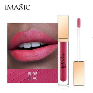 IMAGIC Lipgloss Matte 20 Colors Lip Gloss Velvety Lipstick Liquid Matte Waterproof Lip Tint Full & rich Sexy Lip Makeup Cosmetic ALODIA STORE