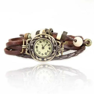 High Quality Women Genuine Leather Vintage Quartz Dress Watch Bracelet Wristwatches watch women luxury watch ALODIA STORE
