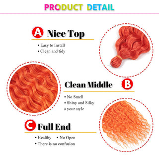 Ariel Curl Deep Wave Braiding Hair Extension Natural Synthetic African Afro Hair Water Twist Crochet Braids Hair Expo City ALODIA STORE