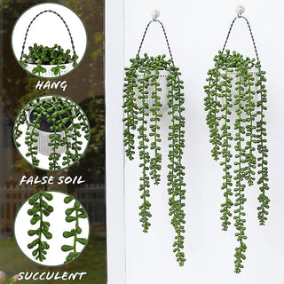 Artificial Vine Plants Hanging Ivy Green Leaves Garden Decoration Garland Grape Without Pot Fake Greenery Plant Home Accessories ALODIA STORE