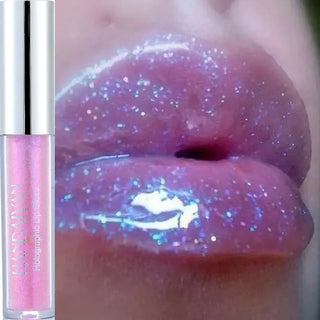 Plump Lip Gloss Lips Makeup Waterproof Long Lasting Holographic Mermaid Lip Tint Nude Moisturizer Glossy Glitter Liquid Lipstick ALODIA STORE