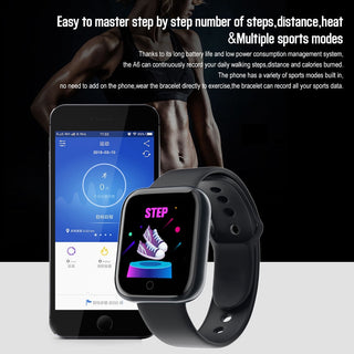 Twitch  Smart Watch Men Women Bluetooth Fitness Tracker Bracelet Sport Heart Rate Blood Pressure Kids Smartwatch for IOS Android ALODIA STORE