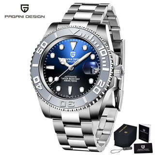 PAGANI Design Men Automatic Watch Sapphire Luxury Mechanical Wristwatch Stainless Steel Waterproof Watch Men relogio masculino ALODIA STORE