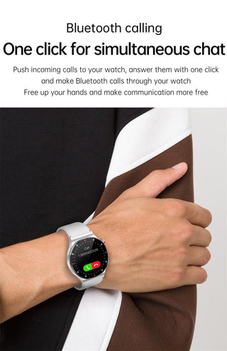 2022 New Bluetooth Call Smart Watch Men Sports Fitness Tracker Waterproof Smartwatch Large HD screen for huawei Xiaomi phone+box ALODIA STORE