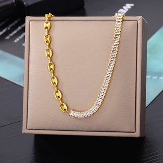 Stainless Steel Geometry Star Moon Butterfly Pendant Multilayer Chain Choker Necklace For Women Wedding Accessories Dropshipping ALODIA STORE