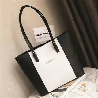 New Women's Handbags Simple Shoulder Bag Large Capacity Leather Fashion Korean Tote Bag Trendy Leisure Office Lady Bags ALODIA STORE