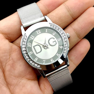 2022 Hot Sale European Fashion Watch Women Luxury Brand DQG Quartz Watch Reloj Mujer Casual Stainless Steel Ladies Clock ALODIA STORE