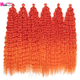 Ariel Curl Deep Wave Braiding Hair Extension Natural Synthetic African Afro Hair Water Twist Crochet Braids Hair Expo City ALODIA STORE
