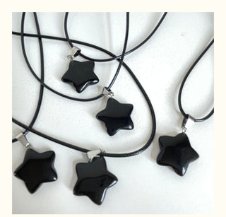 Trend Natural Stone Hexagon Crystal Rose Quartz Opal Star Pendant Necklace for Women Fluorite Lapis Bullet Pendulum Jewelry Gift ALODIA STORE