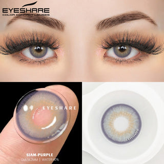 EYESHARE 1 Pair Natural Color Contacts Lenses for Eyes Blue Lenses Brown Eye Contact Lenses Yearly Colored Lenses Contact lens ALODIA STORE