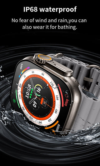 2022 VWAR ZD8 Ultra MAX Smart Watch Series 8 Titanium Alloy 1:1 49mm Case Bluetooth Call NFC ECG IP68 Waterproof Smartwatch Men ALODIA STORE