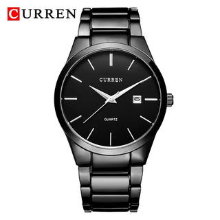 CURREN Top Brand Luxury Fashion Simple Men Watches Slim Steel Strap Waterproof Watch for Man Quartz Business Watch Clock 8106 ALODIA STORE