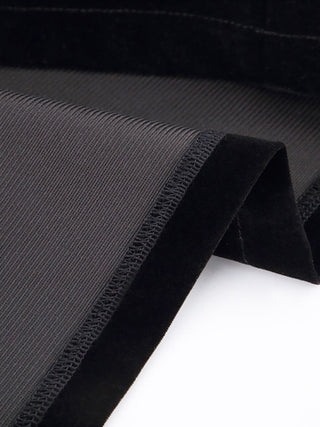 Mnealways18 Evening Puff Sleeve Women Velvet Dress Winter Black Sexy Bodycon Dress Square Collar Mini Party Dresses Elegant 2023 ALODIA STORE
