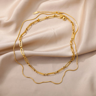 Stainless Steel Geometry Star Moon Butterfly Pendant Multilayer Chain Choker Necklace For Women Wedding Accessories Dropshipping ALODIA STORE