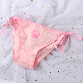 Sexy Bandage Lolita Panties Low Waist Lingerie Cute Claw Women's Briefs Low Waist Animation Underwear ALODIA STORE