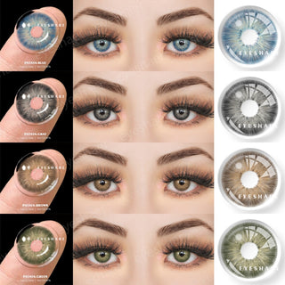 EYESHARE 1 Pair Natural Color Contacts Lenses for Eyes Blue Lenses Brown Eye Contact Lenses Yearly Colored Lenses Contact lens ALODIA STORE